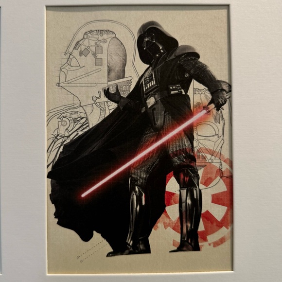 LE Disney Star Wars (2) 5”x7” Postcard Prints Matted In 11”x14” Frame - Picture 4 of 5